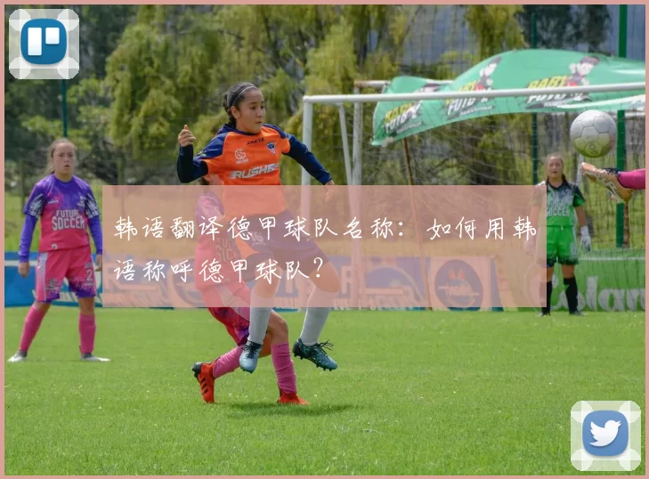 韩语翻译德甲球队名称：如何用韩语称呼德甲球队？