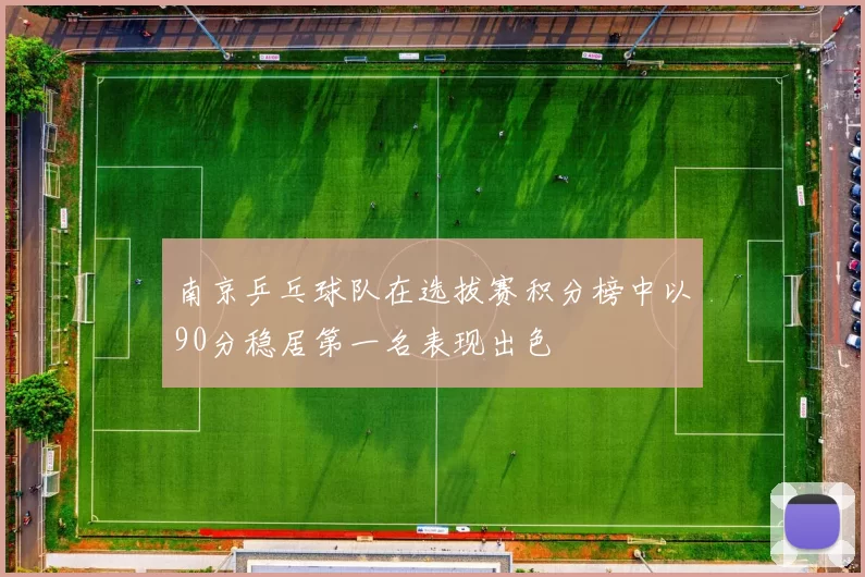 南京乒乓球队在选拔赛积分榜中以90分稳居第一名表现出色