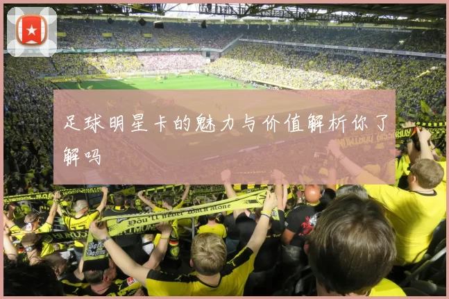 足球明星卡的魅力与价值解析你了解吗